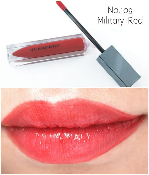 burberry kisses gloss military red|burberry kisses military red.